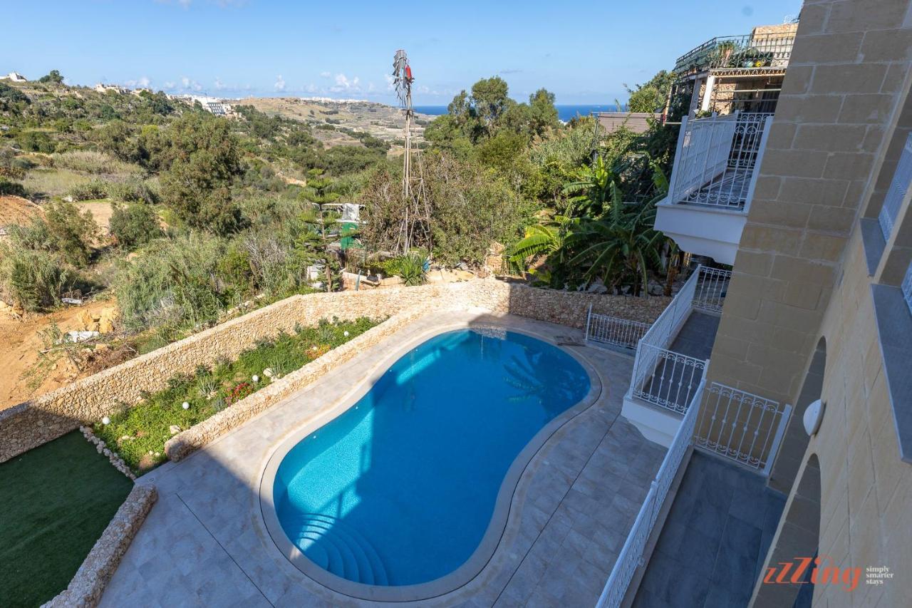 Gozo - Apartment With Stunning Views & Shared Pool Xagħra Екстериор снимка